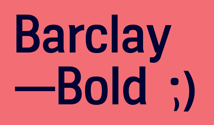 Barclay Bold
